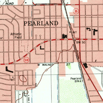 United States Geological Survey Pearland, TX (1995, 24000-Scale) digital map