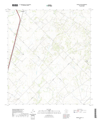 United States Geological Survey Pearsall South, TX (2022, 24000-Scale) digital map