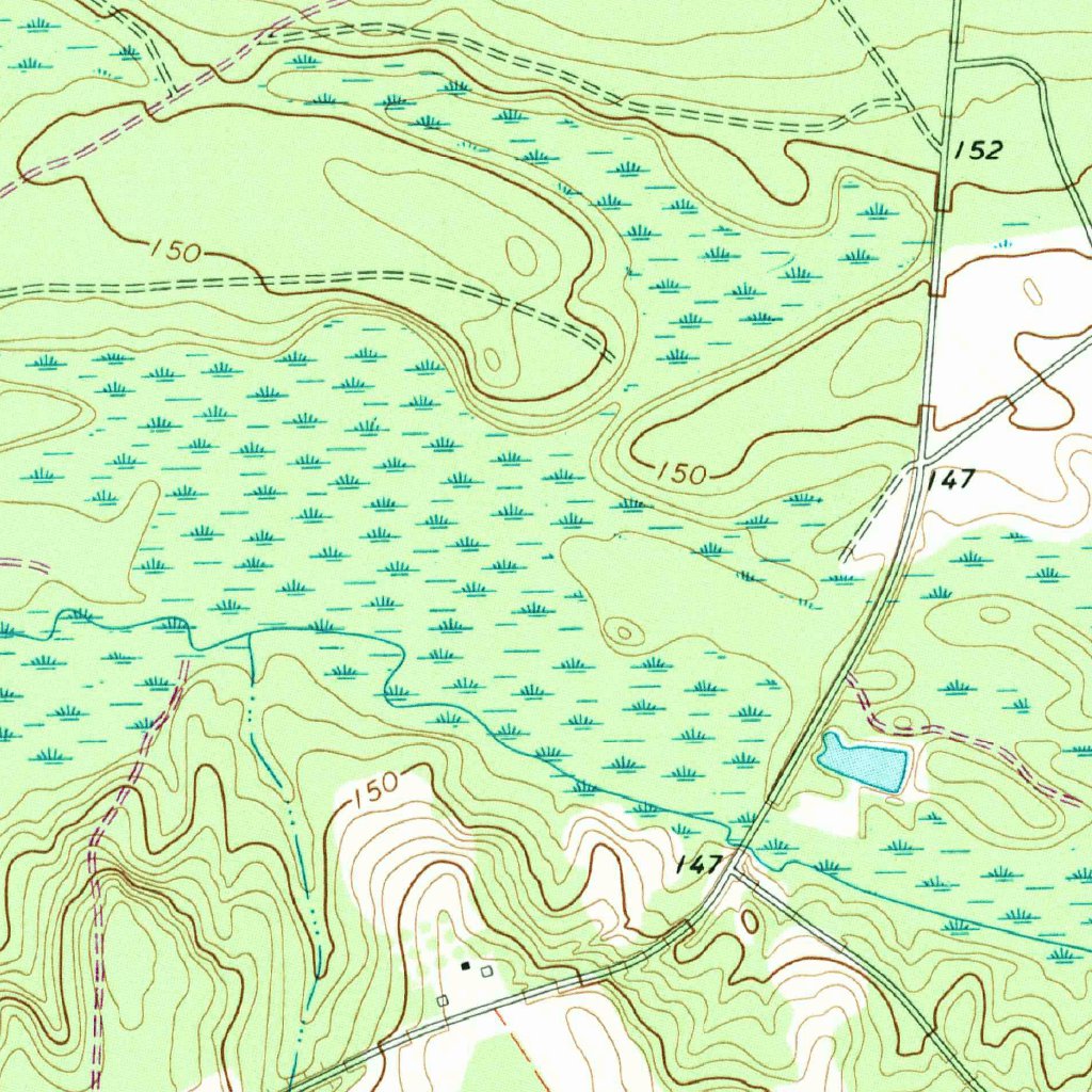 Pearson, GA (1971, 24000Scale) Map by United States Geological Survey