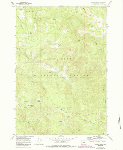 United States Geological Survey Pearson Ridge, OR (1967, 24000-Scale) digital map