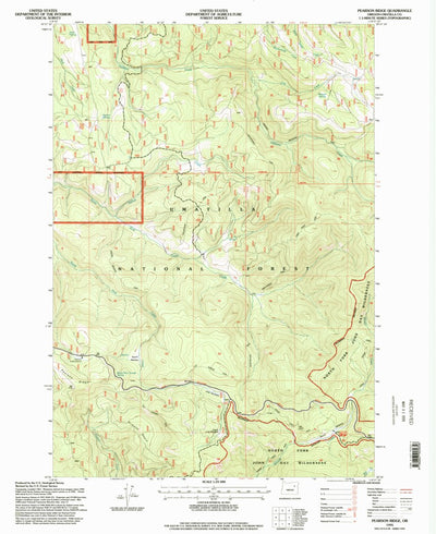 United States Geological Survey Pearson Ridge, OR (1995, 24000-Scale) digital map