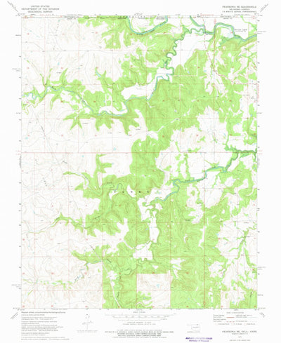 United States Geological Survey Pearsonia NE, OK-KS (1973, 24000-Scale) digital map