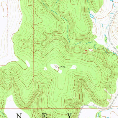 United States Geological Survey Pearsonia NE, OK-KS (1973, 24000-Scale) digital map