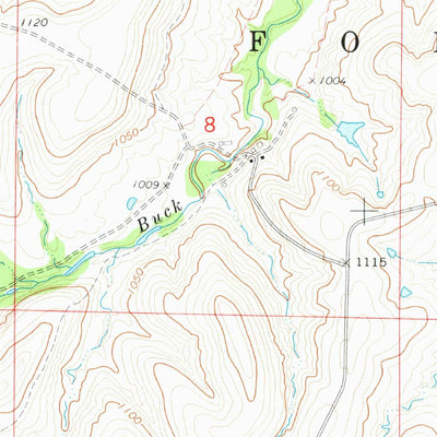United States Geological Survey Pearsonia NW, OK-KS (1973, 24000-Scale) digital map