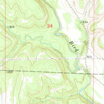 United States Geological Survey Pearsonia, OK (1973, 24000-Scale) digital map