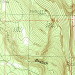 United States Geological Survey Pease Flat, CA-OR (1990, 24000-Scale) digital map
