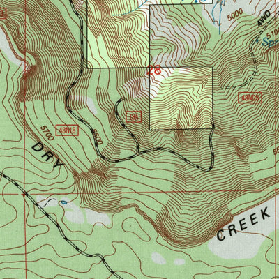 United States Geological Survey Pease Flat, CA-OR (1993, 24000-Scale) digital map