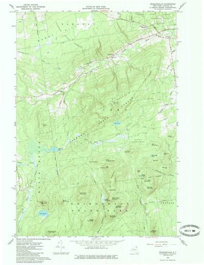 United States Geological Survey Peasleeville, NY (1966, 24000-Scale) digital map