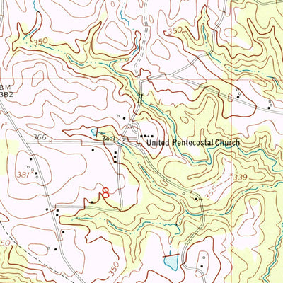 United States Geological Survey Peason, LA (1954, 24000-Scale) digital map