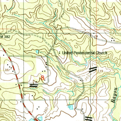 United States Geological Survey Peason, LA (1998, 24000-Scale) digital map