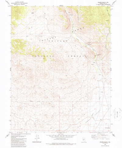 United States Geological Survey Peavine Ranch, NV (1980, 24000-Scale) digital map