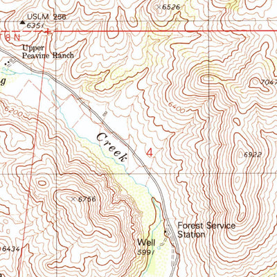 United States Geological Survey Peavine Ranch, NV (1980, 24000-Scale) digital map