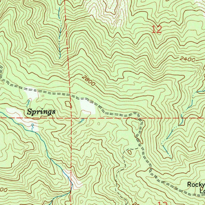 United States Geological Survey Pebblestone Shut-In, CA (1959, 24000-Scale) digital map