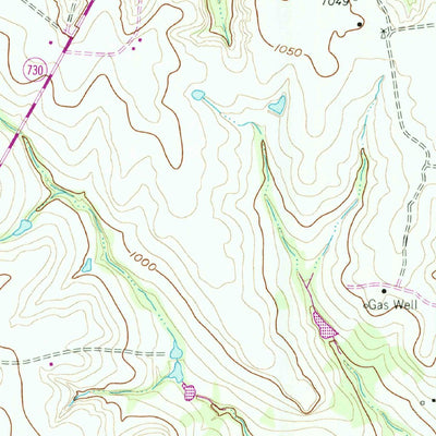 United States Geological Survey Pecan Creek, TX (1961, 24000-Scale) digital map
