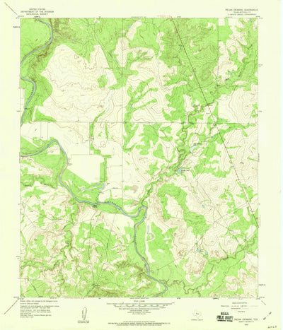 United States Geological Survey Pecan Crossing, TX (1959, 24000-Scale) digital map