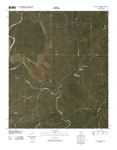 United States Geological Survey Pecan Crossing, TX (2010, 24000-Scale) digital map