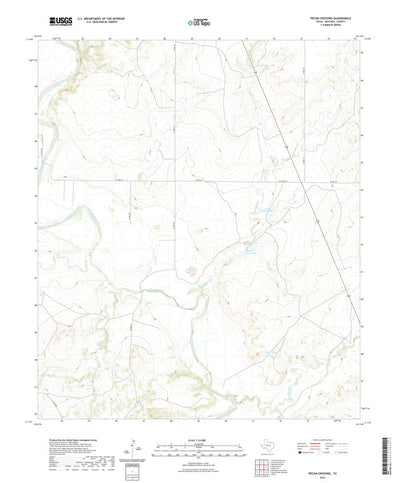 United States Geological Survey Pecan Crossing, TX (2022, 24000-Scale) digital map