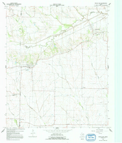 United States Geological Survey Pecan Gap, TX (1964, 24000-Scale) digital map