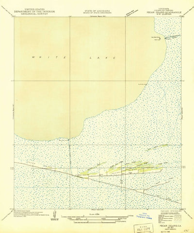 United States Geological Survey Pecan Island, LA (1945, 31680-Scale) digital map