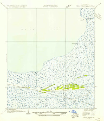 United States Geological Survey Pecan Island, LA (1954, 31680-Scale) digital map