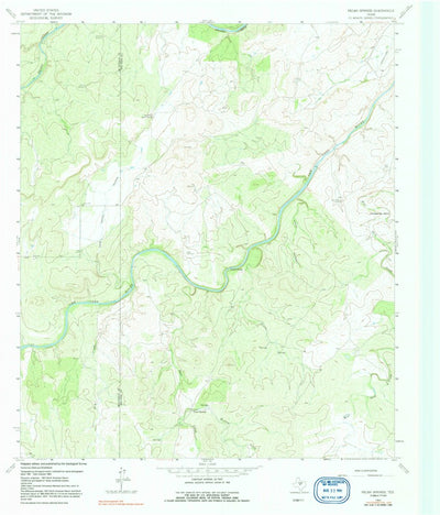 United States Geological Survey Pecan Springs, TX (1963, 24000-Scale) digital map
