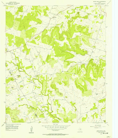 United States Geological Survey Pecan Wells, TX (1956, 24000-Scale) digital map