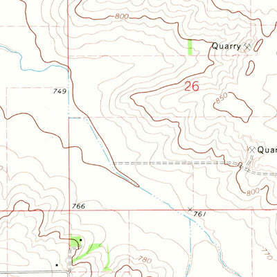 United States Geological Survey Pecatonica, IL (1971, 24000-Scale) digital map