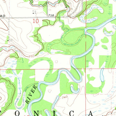 United States Geological Survey Pecatonica, IL (1971, 24000-Scale) digital map