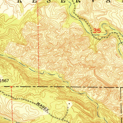 United States Geological Survey Pechanga, CA (1950, 24000-Scale) digital map