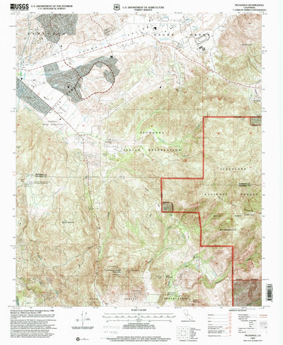 United States Geological Survey Pechanga, CA (1997, 24000-Scale) digital map