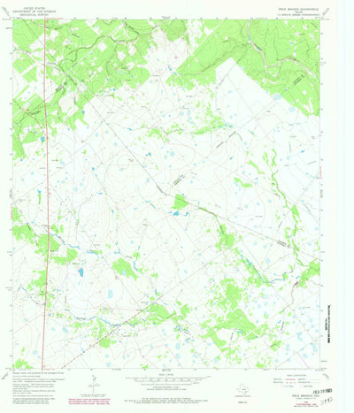 United States Geological Survey Peck Branch, TX (1966, 24000-Scale) digital map
