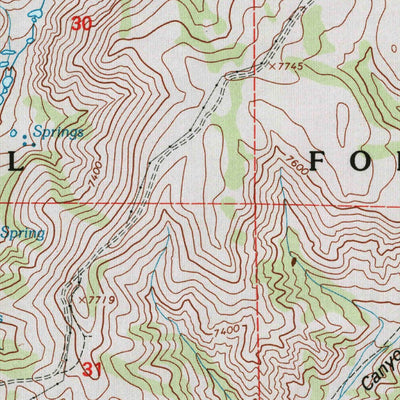 United States Geological Survey Peck Canyon, UT (1998, 24000-Scale) digital map