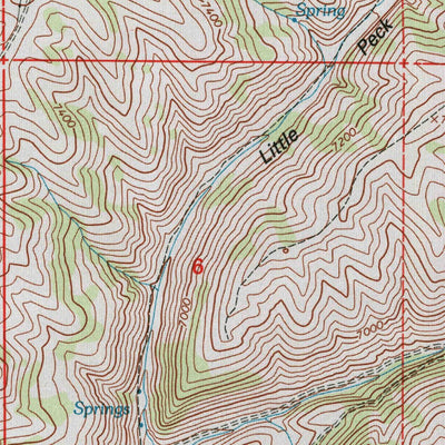 United States Geological Survey Peck Canyon, UT (1998, 24000-Scale) digital map
