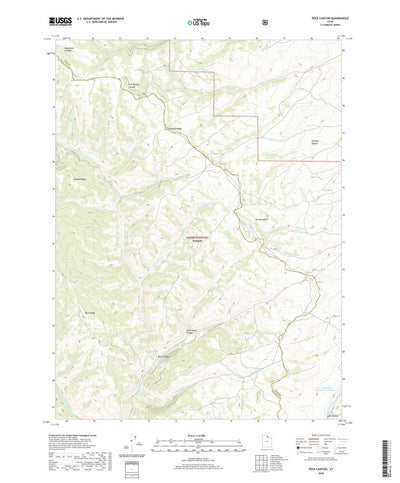 United States Geological Survey Peck Canyon, UT (2020, 24000-Scale) digital map