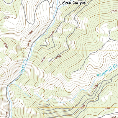 United States Geological Survey Peck Canyon, UT (2020, 24000-Scale) digital map