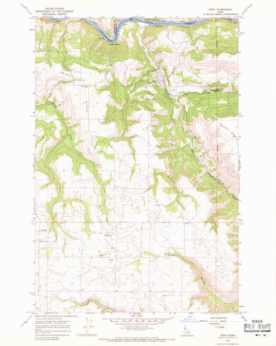 United States Geological Survey Peck, ID (1967, 24000-Scale) digital map