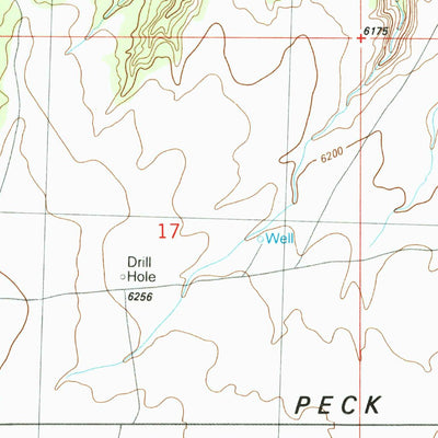 United States Geological Survey Peck Mesa, CO (1986, 24000-Scale) digital map