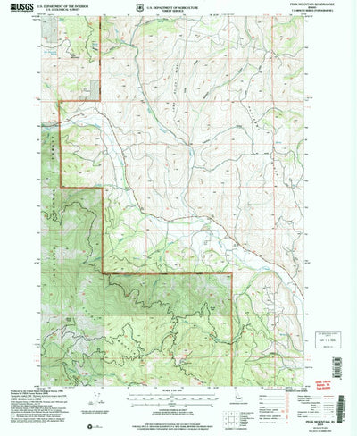 United States Geological Survey Peck Mountain, ID (2004, 24000-Scale) digital map
