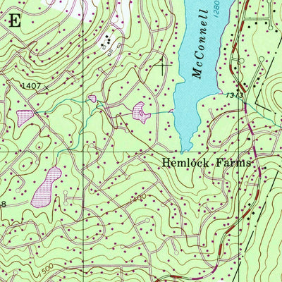 United States Geological Survey Pecks Pond, PA (1997, 24000-Scale) digital map