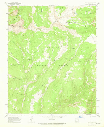 United States Geological Survey Pecos Falls, NM (1963, 24000-Scale) digital map