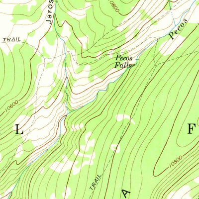 United States Geological Survey Pecos Falls, NM (1963, 24000-Scale) digital map