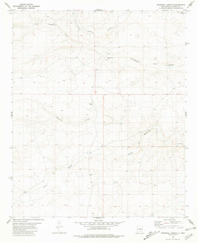 United States Geological Survey Pedernal Arroyo, NM (1981, 24000-Scale) digital map