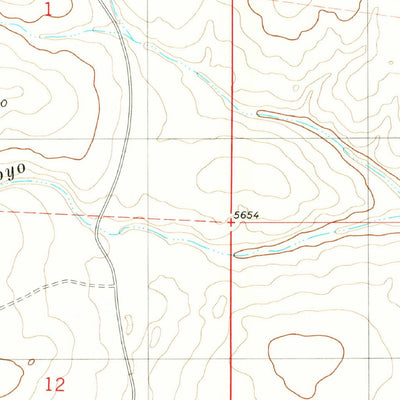 United States Geological Survey Pedernal Arroyo, NM (1981, 24000-Scale) digital map