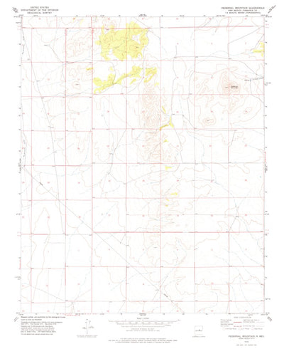 United States Geological Survey Pedernal Mountain, NM (1978, 24000-Scale) digital map