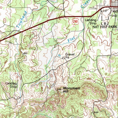 United States Geological Survey Pedernales River, TX (1985, 100000-Scale) digital map