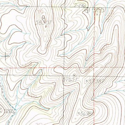 United States Geological Survey Pedregosa Mountains East, AZ (1986, 24000-Scale) digital map