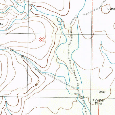 United States Geological Survey Pedregosa Mountains East, AZ (1996, 24000-Scale) digital map