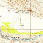 United States Geological Survey Pedro NW, SD (1955, 24000-Scale) digital map