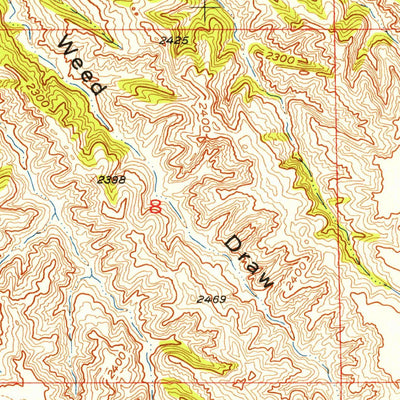 United States Geological Survey Pedro NW, SD (1955, 24000-Scale) digital map