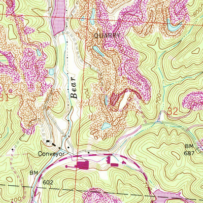 United States Geological Survey Pedro, OH (1961, 24000-Scale) digital map